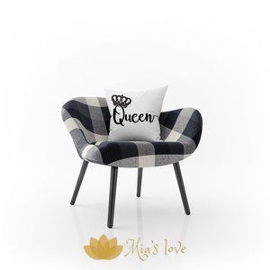 Bed decor Pillows, King Queen, cover and cushion.18 inch